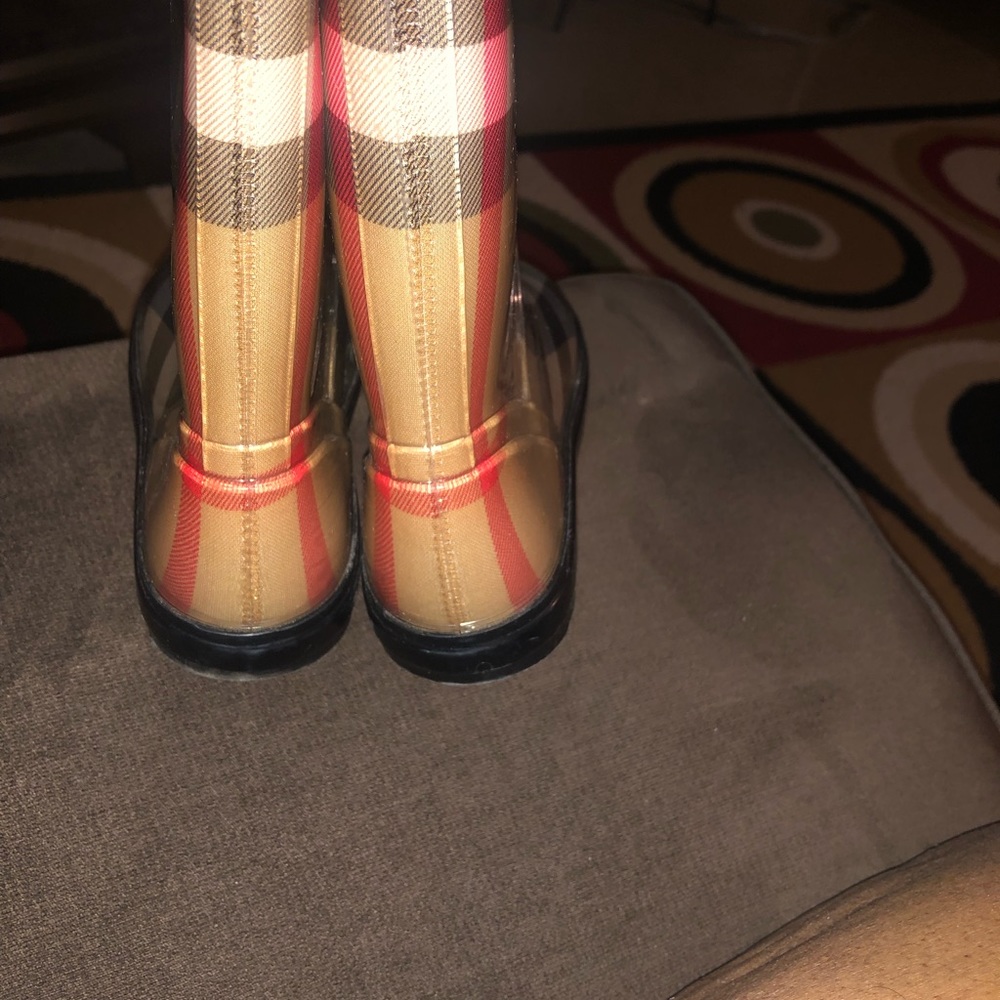Burberry rain boots